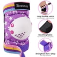 thumbnail image 3 of BOSONER Kids/Youth Knee Pads Elbow Pads Wrist Guards Set for 3-15 Years, Child Protective Gear Set for Roller Skates, Cycling, BMX Bike, Skateboard, Inline Skating, Scooter Riding Sports, 3 of 8