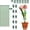 11 inch 10pcs, variant on Plant Stakes for Indoor Plants, Adjustable Plant Support Sticks with Clips & Plant Ties, Indoor Outdoor Garden Poles for Monstera Tomato Orchid Rose Potted Flowers Vegetables (17 inch 5pcs)