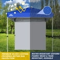 thumbnail image 6 of EAGLE PEAK 6.6 x 6.6 ft Easy Set Up Straight Leg Pop Up Outdoor Canopy with One Removable Wall,Blue, 6 of 10