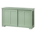 thumbnail image 2 of TMS Pacific Wood Sliding Door Storage Cabinet, Adjustable Shelves, Mint, 45lb, 2 of 6