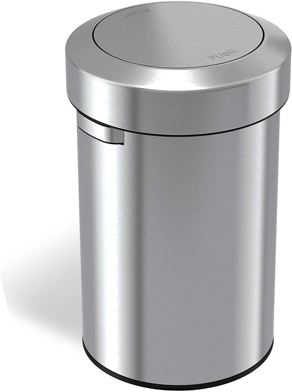 iTouchless Titan 17 Gallon Swing Open Trash Can, Stainless Steel Self Stainless Steel Flip Top Trash Can