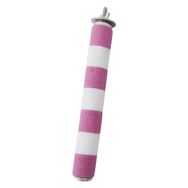 mascota pájaro masticar juguete pata molienda jaula soporte Rosa 25x20cm Gloria percha de pájaro