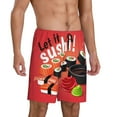 thumbnail image 2 of Fotbe Sushi Pajama Shorts for Men, Men's Pajama Bottoms, Sleepwear,Short Pajama Pants-X-Large, 2 of 9