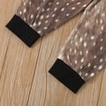 thumbnail image 5 of ZMHEGW Set Outfit for Girls Christmas Deer Letter Cartoon Printing Long Sleeved Romper Casual Pants with Hat 3Pieces Newborn Infant Baby Girl Clothes, 5 of 6