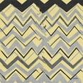thumbnail image 3 of Stimson, Diane 15x15 Black Modern Framed Museum Art Print Titled - Yel Gray Stripes 1, 3 of 5