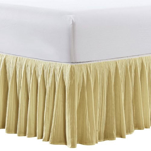 Serenta Pleat 18'' Bed Skirt - Walmart.com - Walmart.com