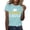 Sky Blue, variant on MEICHEN Graduation Gifts for Her: Class Of 2026 Senior 26 High School Graduation T Shirt Womens Spring Summer Tops