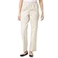 thumbnail image 3 of Alfred Dunner Women's Proportioned Medium Twill Pant, Stone, 12, 3 of 4