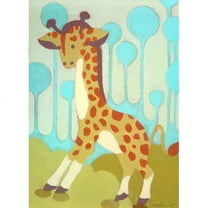 Oopsy Daisy's Gigi Giraffe Canvas Wall Art, Size 10x14