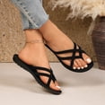 thumbnail image 5 of hoksml Women's Crisscross Strap Flip Flops, Open Toe Summer Slippers for Summer Casual and Beach Wear, 5 of 9