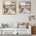 thumbnail image 4 of Designart "Wintry Vineyard Allure I" Vineyard Floater Framed Wall Art Prints, 4 of 5