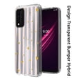 thumbnail image 3 of Bemz Slim TPU Series Case for REVVL V+ 5G with Tempered Glass Screen Protectors (2-Pack) and Touchless Tool - Gold Love Stripes, 3 of 8