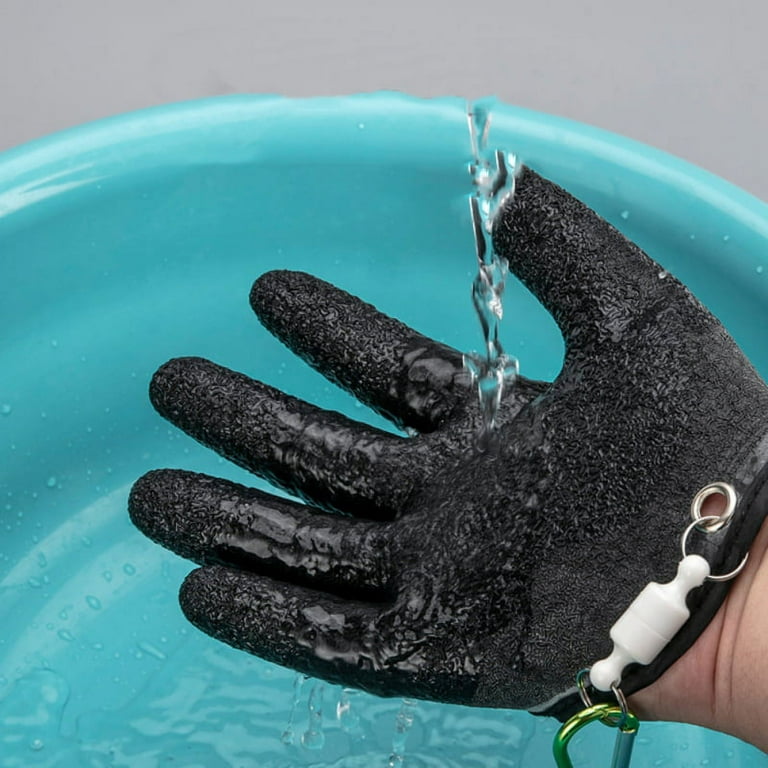 1Pc Fishing Gloves Catch Fish Anti-prick Anti-slip Fish Emulsion