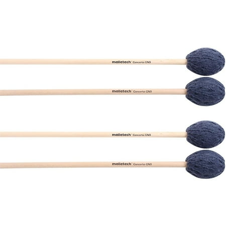 Sets Mallets - Malletech Concerto Marimba Mallets Set of 4 (2 Matched Pairs) Blue