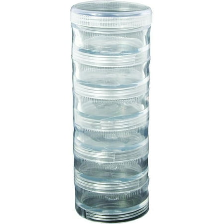 Eagle Claw 04060-003 Tackle Box Jars 1-5/8x7/8 6-Compartment