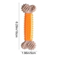 thumbnail image 3 of Juguete masticable para perros con TPR y polvo de madera para limpieza dental, material de caucho duradero, adecuado para perros pequeños a grandes, múltiples colores, 12.5-16 cm., 3 of 7