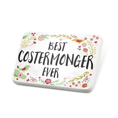 Porcelein Pin Happy Floral Border Costermonger Lapel Badge – NEONBLOND