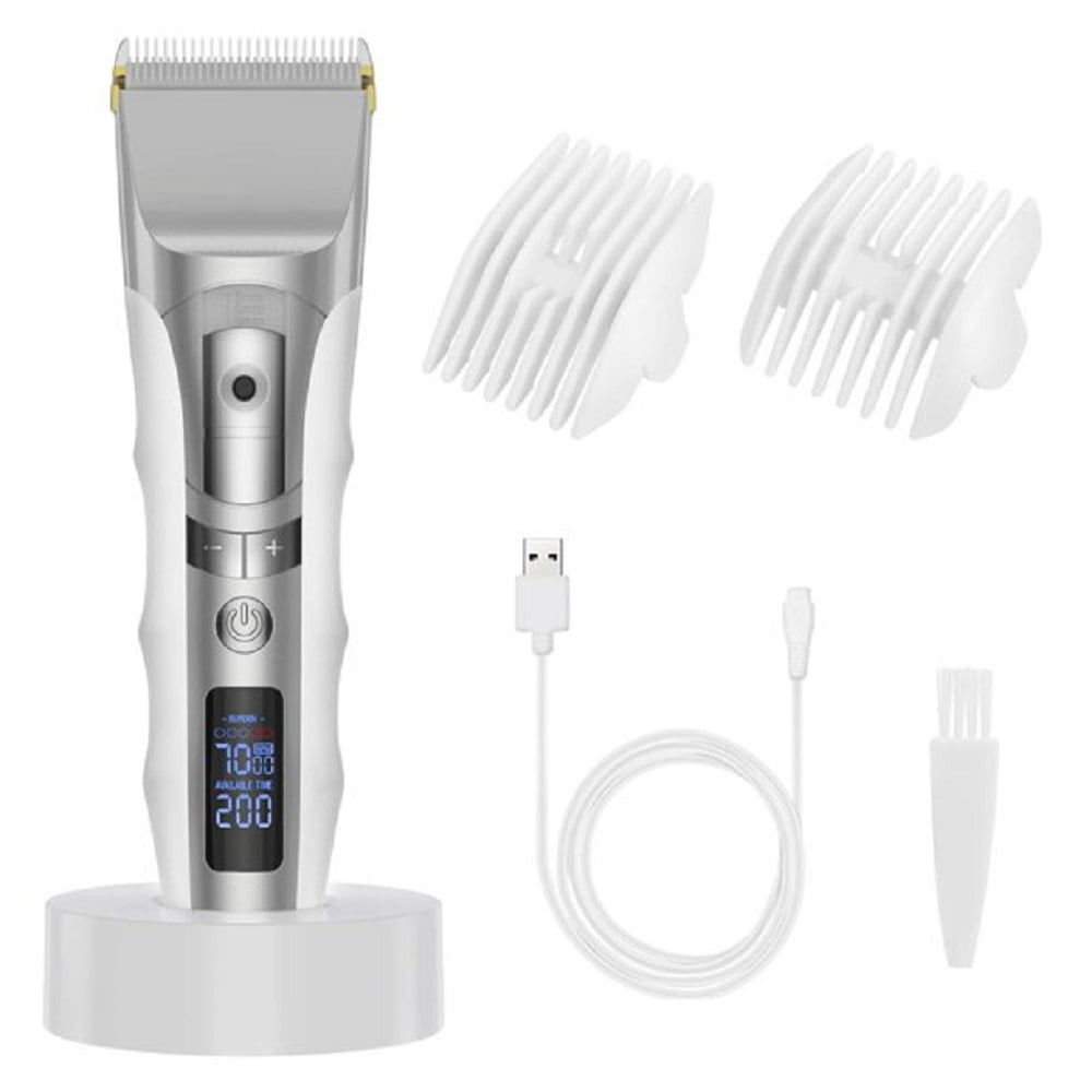 Electric Hair Clippers for Men Quiet LED Display Cordless Rechargeable