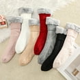 thumbnail image 4 of Slipper Socks, Winter Warm Fuzzy Sherpa Socks, Non Slip Socks with Grips for Women, 4 of 4
