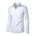 thumbnail image 6 of Coshow Men's Dress Shirt Long Sleeve Button Down Shirts Slim Fit Business Casual Shirts with Pocket, 6 of 7