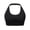🔥 Black, variant on Adjustable Strap Halter-Style Hanging-Neck Sports Bra Solid Color Removable Pads Adjustable Straps Breathable Hollow Back Beautiful-Back Design Anti-Slip Quick-Dry Fabric For Yoga Running Gym