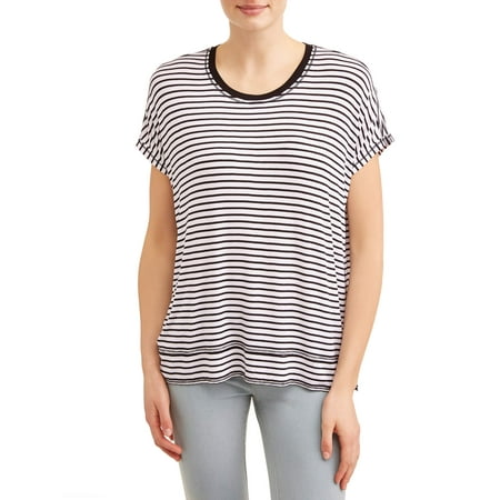 Rib Padded Football Shirt - Women's Dolman Rib T-Shirt