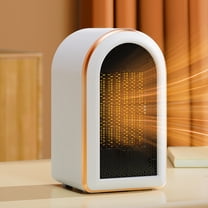 Nkmbld Space Heater for Office, 1200W Heaters with Thermostat, Fast Heating Ceramic Room Small Heater with Heating and Fan Modes for Bedroom, Office, White