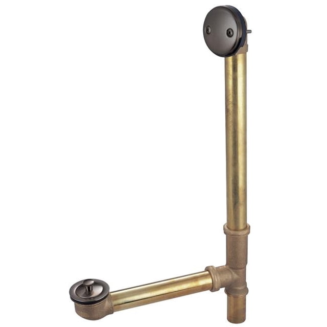 16 in. Tub Waste & Overflow with Lil Drain, Oil Rubbed Bronze