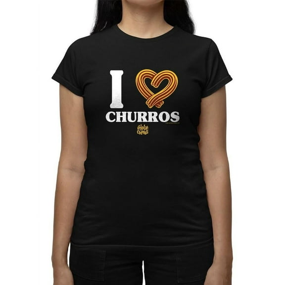 I Love Churros Heart Graphic - Retro Snack Lover Design Women's T-shirt