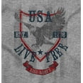 thumbnail image 2 of USA Live Free American Bald Eagle Plus Size Long Sleeve Graphic Tee Shirt Brisco Brands 2X, 2 of 6