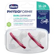 Chicco PhysioForma Dual Soft Pacifier Mulberry 16-24m 2pk