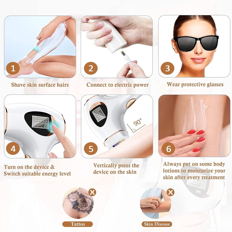 OUDOSPRS Permanent Laser Hair Removal Device for Women's Whole