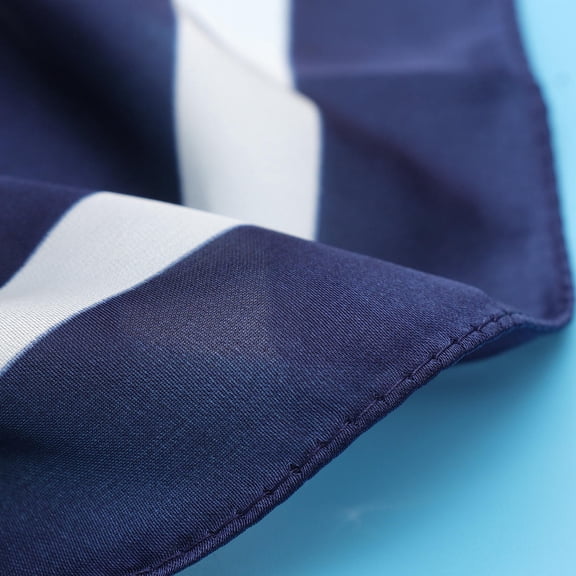 KAKOWELY Woman Scarf in Blue Chiffon Fabric with Soft Touch and Fashionable Dots Design