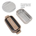 thumbnail image 3 of Leakproof Bento Lunch Box 316 Stainless Steel Microwave Safe Container, 700ml Capacity Adult Lunch Box For School Office, 3 of 8