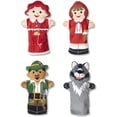thumbnail image 2 of Set de 4 Títeres de Mano Caperucita Roja Melissa & Doug con el Lobo Abuela y Leñador Felpa Infantil Melissa & Doug MD-9452, 2 of 2