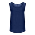 thumbnail image 6 of TKYCMSUAKI Plus Size Tank Tops for Women Round Neck Sleeveless Shirts Loose Fit Solid Color Blouses Summer Oversized Comfy Tee, 6 of 8