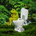 thumbnail image 6 of Funny Toilet Ornament - Whimsical Resin Decorative Figurine for Home Living Room Bedroom Ideal Novelty, 6 of 7