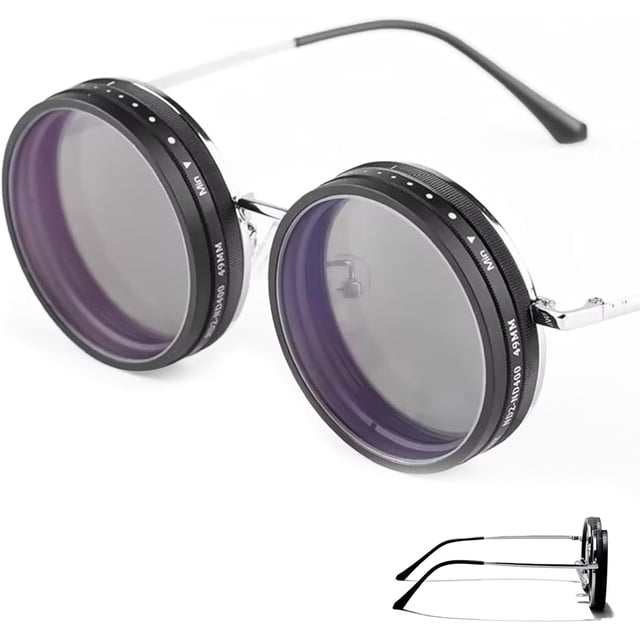 Adjustable Polarized Sunglasses with ND Filter - 1 to 9 Tint Levels, UV400 Protection Sport Shades
