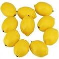 thumbnail image 5 of 60 Pcs Artificial Lemons Fake Lemons Faux Lemons Fruits in Yellow 3 Inch Long x 2 Inch Wide, 5 of 6
