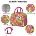 thumbnail image 4 of Lunch Bag Lunch Box for Women Reusable Insulated Lunch Bags,Water-Resistant Colorful Rainbow Bananas Cooler Lunch Tote Bag, Large Capacity for Work Travel Picnic, 4 of 6