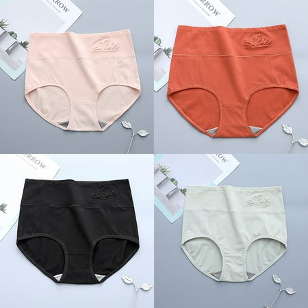 

Spdoo Women s High Waisted Cotton Underwear Ladies Soft Full Briefs Panties Multipack