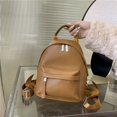 thumbnail image 2 of Mochila de PU versátil de moda informal de gran venta para mujer 2024 Nueva mochila de viaje de bolsillo minimalista de moda de alta calidad, 2 of 5