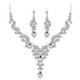 thumbnail image 1 of Collar de mujer elegante Qarigey 3 unids/set decorativo nupcial rhinestone Blanco, 1 of 6