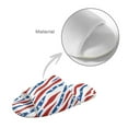 thumbnail image 5 of Xoenoiee Zebra Stripe American Flag Print Open-Toe Slide Slippers for Women Men, Non-Slip Indoor Outdoor House Shoes with Comfortable Sole for Home Hotel, 9-10 Women/8-9 Men, 5 of 7