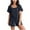 #210-Navy, variant on Censtreet Pajama Set for Women 2 Piece Loungewear Short Sleeve Tops and Shorts Set Soft Sleepwear