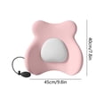 thumbnail image 3 of Hyknon Adjustable Inflatable Lumbar Support Pillow, Cute Lower Back Support Cushion, Memory Foam Back Pillow Desk Chair Cushion, Improved Posture Backrest Support Pad for Office Chair Car Home, Pink, 3 of 7