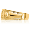 thumbnail image 5 of 14K Solid Yellow Gold Heart Irish Claddagh Celtic Ring Jewelry, 5 of 11