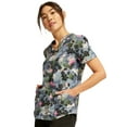 thumbnail image 6 of Tooniforms Women Scrubs Top V-Neck Print TF736, 6 of 6