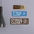 thumbnail image 2 of Signs ByLITA Standard Storage Closet Sign (Brushed Gold) - Large, 2 of 6