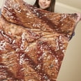 thumbnail image 2 of Quickwittc Couverture Jetée Nourriture Claire Photo Imprimée Polyester Doux et Amusant pour Maison Bureau Extérieur, 2 of 5